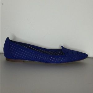 INC women perforrated suede flats - Size 6M